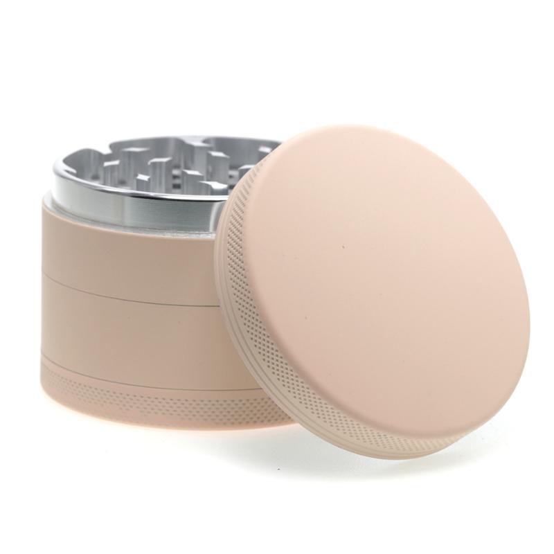 

63mm 4-layer Crusher Aluminum Tobacco Smoke Grinders Solid Color Grinder Pipe Leaf Accessories Smoking Pipes