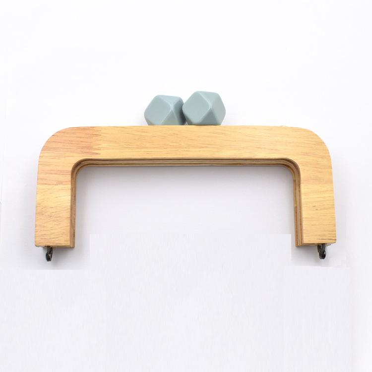 

Bag Parts & Accessories 20 Cm Nature With Candy Resin Big Ball Clasp Solid Wood Material Wooden Purse Frame Screws Inside Handle