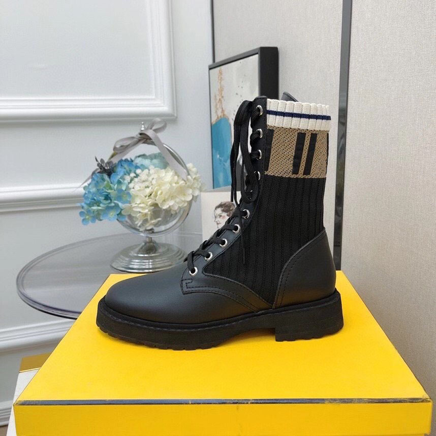 

Ladies Boot Women Rockoko Martin Boots Motorcycle Bootss Woman Shoes Stretch Fabric Black Leather Price Original Quality Size 34-42