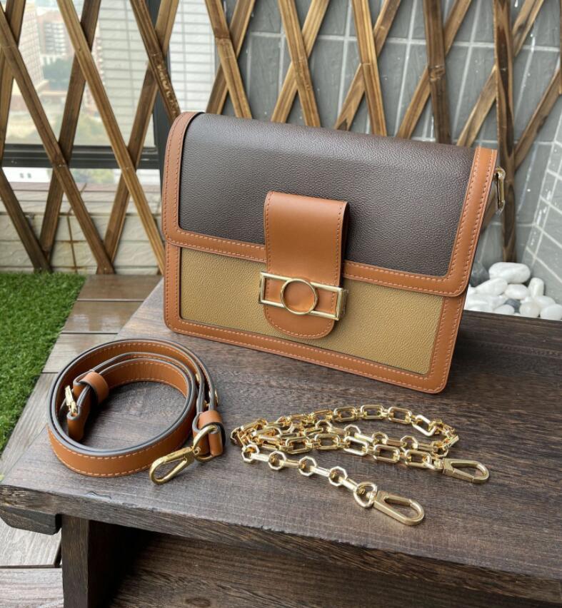 

DAUPHINE Bag Handbag Chain Shoulder Bags Women Lady Purse 2021 Luxury Designer Handbags Wallet 25CM