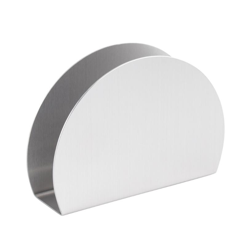 

Tissue Boxes & Napkins Vertical Semicircle Paper Dispenser Stainless Steel Serviette Stand Napkin Holder For Home Restaurant (Silver)