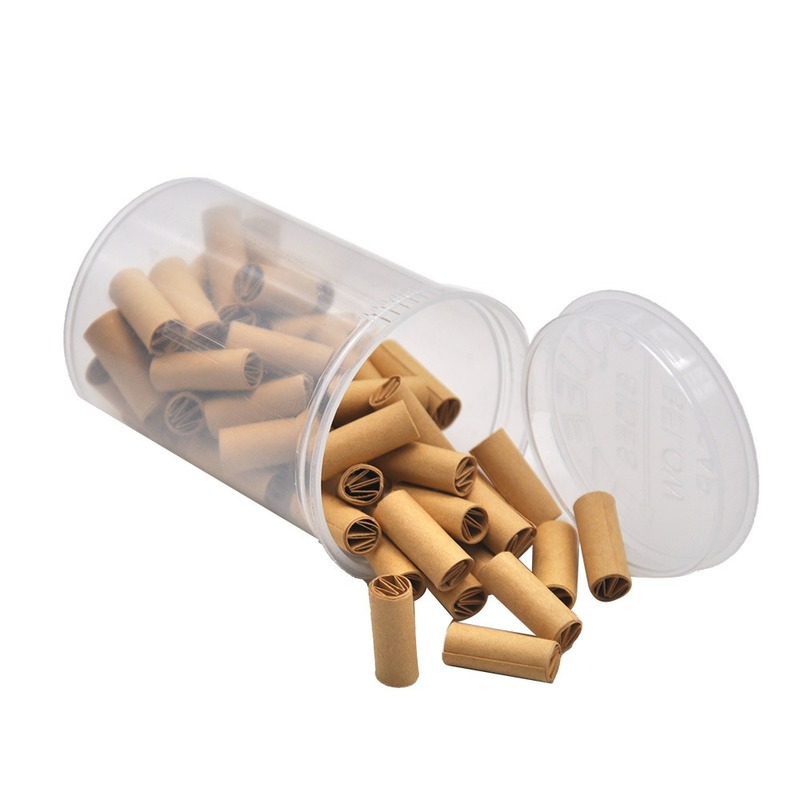 smoke accessory cigareete paper 19 Dram Empty Squeeze Pop Top Bottle Dry Herb Stash Jar Pill Box Case with 60 pcs Smoking Tobacco-image-745058411