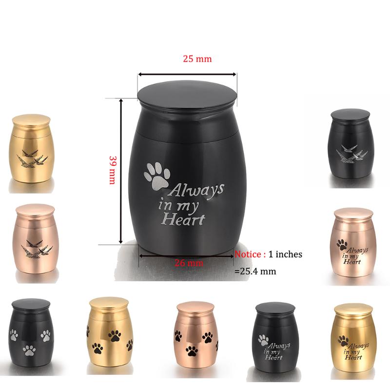 

Pendant Necklaces Pet Series Always In My Heart Cremation Urn Necklace Memorial Ashes Holder Keepsake Stainless Steel Locket