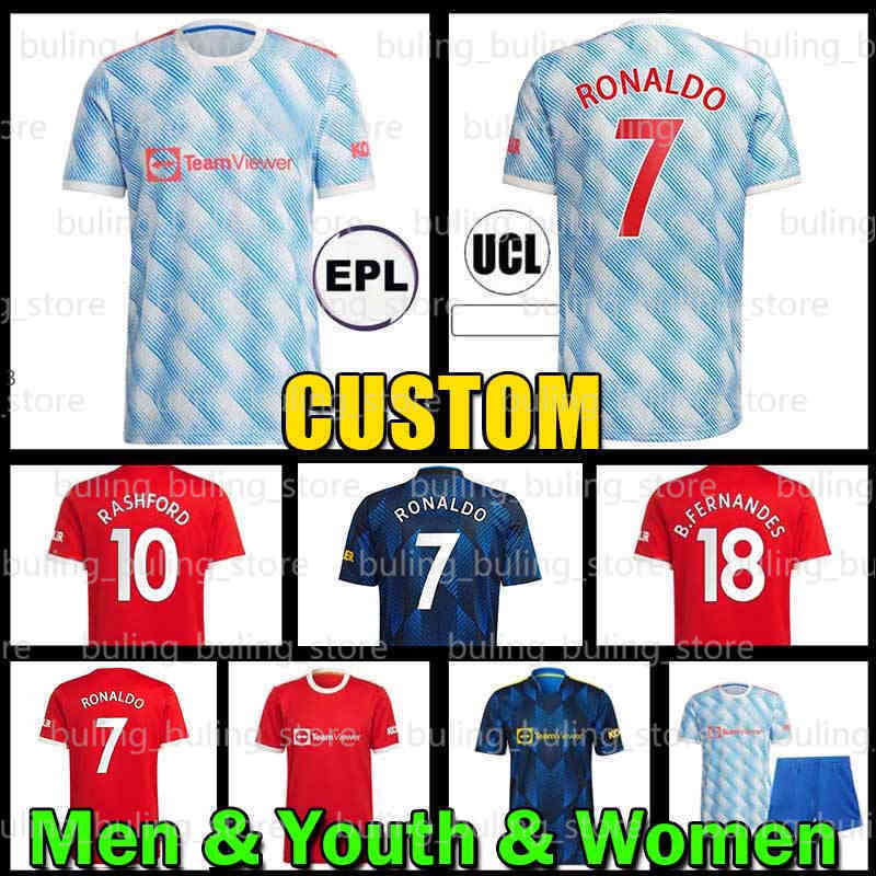 

21 22 7 RONALDO 25 SANCHO SHAW Manchester soccer jersey UNITED Fans Player version Man BRUNO FERNANDES VARANE MARTIAL UTD RASHFORD football, Black;yellow