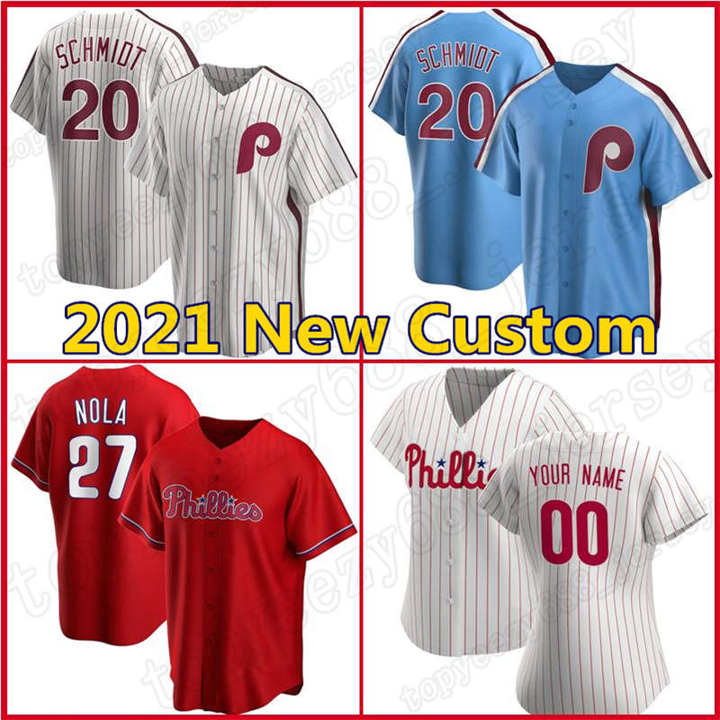 

Custom 10 JT Realmuto 3 Harper Dykstra Philadelphia Baseball Bryce 4 Lenny Phillies Jersey Scott Kingery Darren Daulton 20 Mike Schmidt, Blue;black
