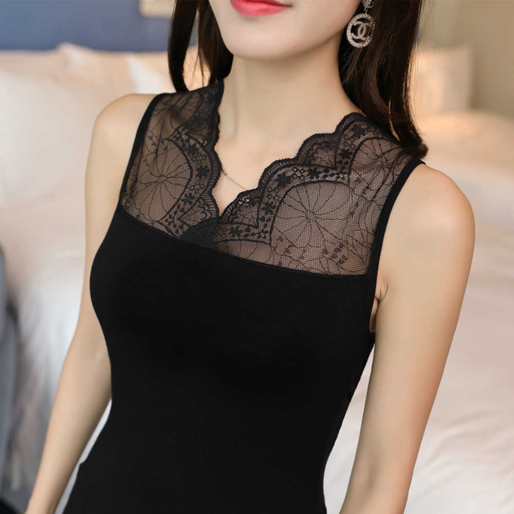 

women's tanks & camis women v neck lace tank slim sleeveless vest casual hollow out tshirt female solid fitness cam 2leq fbt2, White