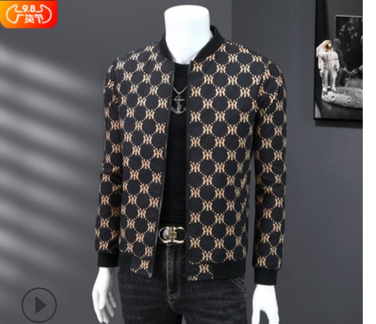 

Men's jacket coat new spring and autumn new hooded Korean version of the trend of handsome slim autumn casual jacket, W2