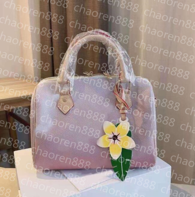 

High quality brand by the pool women luxury bag Genuine Leather pillow shoulder tote purse handbag SPEEDY 25 Teddy Designer bags, Blue
