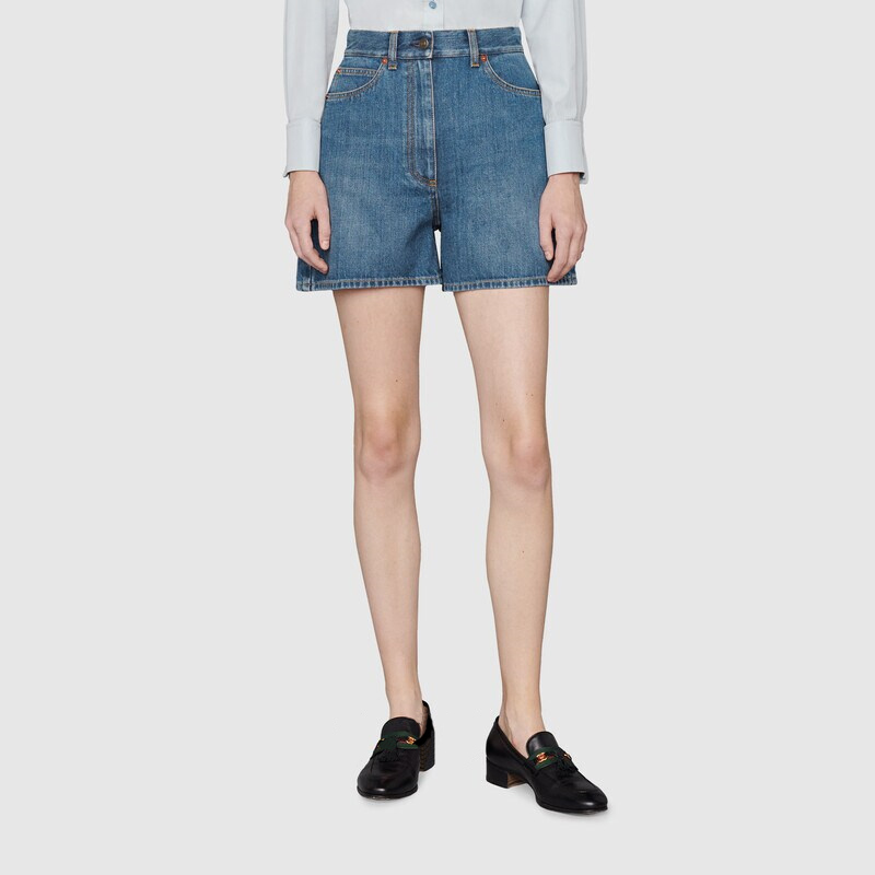 

High quality Casual Denim Shorts For Women 2022 Summer Straight New G Style Temperament Broken Hole Shorts