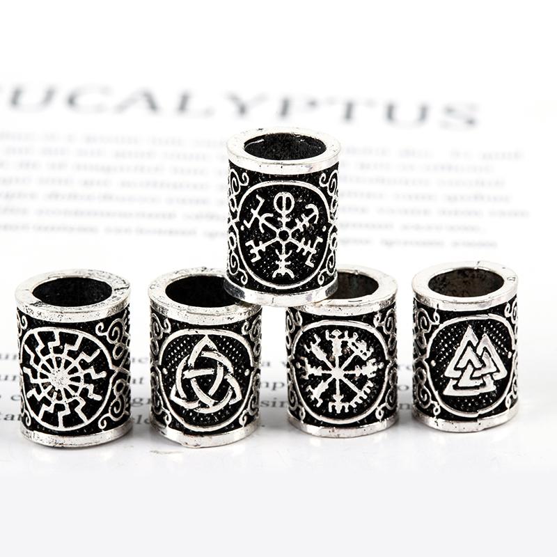 

Other Vintage Hair Beard Bead Viking Rune Charm Pendant DIY Necklace Jewelry Making