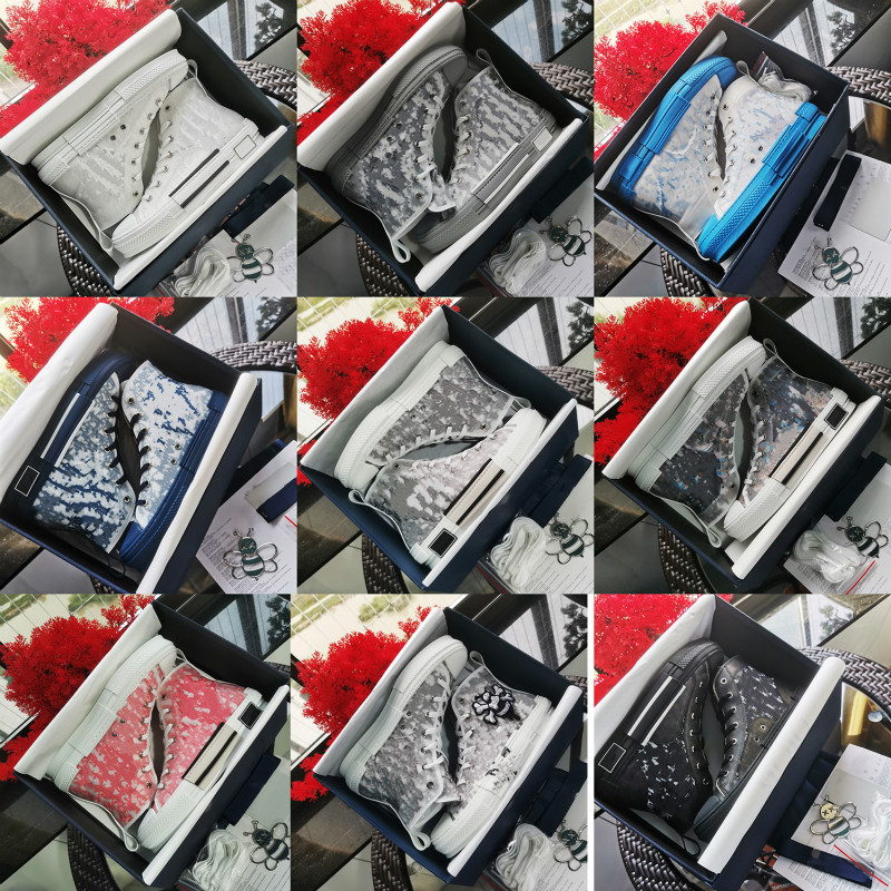 

Hommes B23 Luxury Men's and Women's Canvas Sneakers Fashion Casual Shoes Size: 36-47, Black