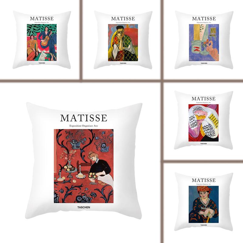 

Pillow Case Decorative Oil Painting Home Cover Collection Sofa Chair Cushion
