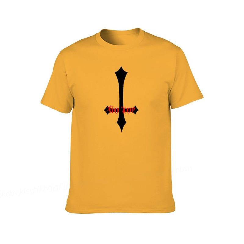 

Trendy Leisure Men's T-Shirts Top Summer Casual Cotton Black Metal Short Sleeve Tees Shirts Printed Clothing Plus Size Tops, Dark gray-style1