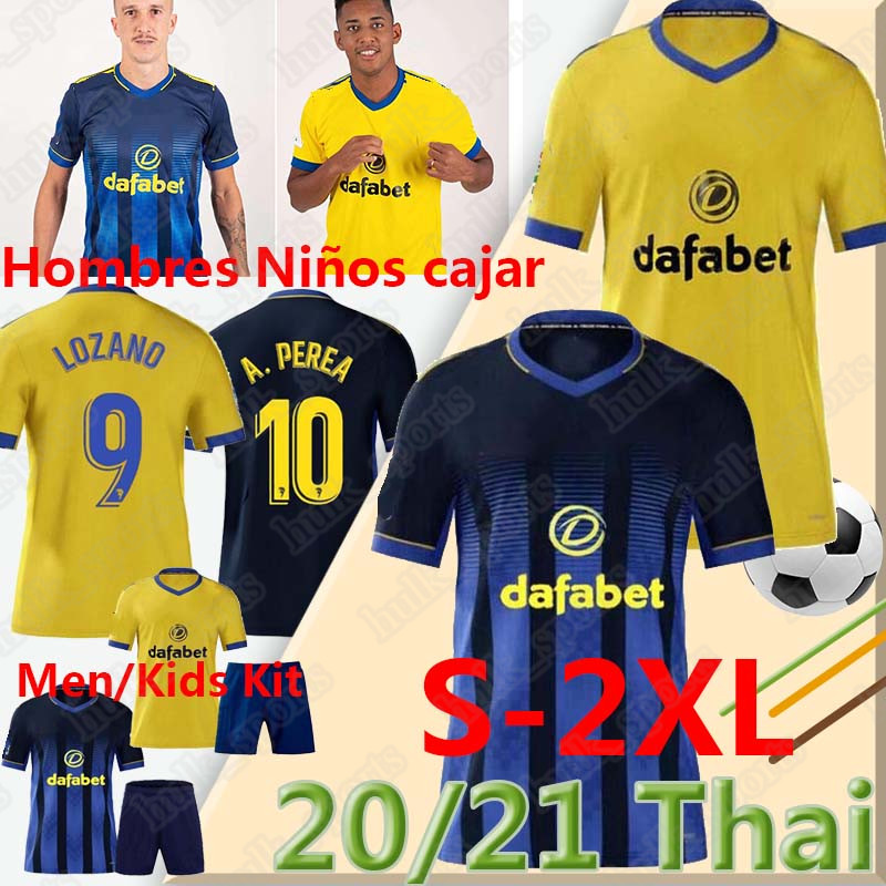 

CÃDIZ camisetas de fÃºtbol LA LIGA 2021 Cadiz soccer jerseys chÃ¡ndal LOZANO ALEX Bodiger Juan Cala MEN KIDS kits football Uniform, Black;yellow