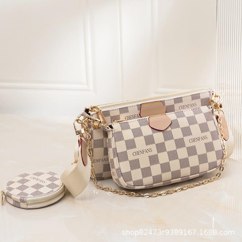 Evening Bags 2022 Arrival Shoulder Underarm Bag For Women Three-in-One Wide Strap Crossbody Small Three-Piece Set