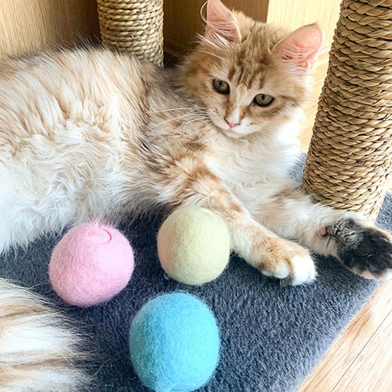 

Interactive Ball Catnip Kitten Training Scratch Electronic Animal Sound Cat Toys Smart