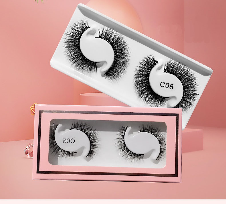 

Soft & Vivid False Eyelashes Extensions Thick Natural Long Handmade Reusable 2 Pairs 3D Fake Lashes Multilayers Crisscross Easy To Wear 10 Models DHL