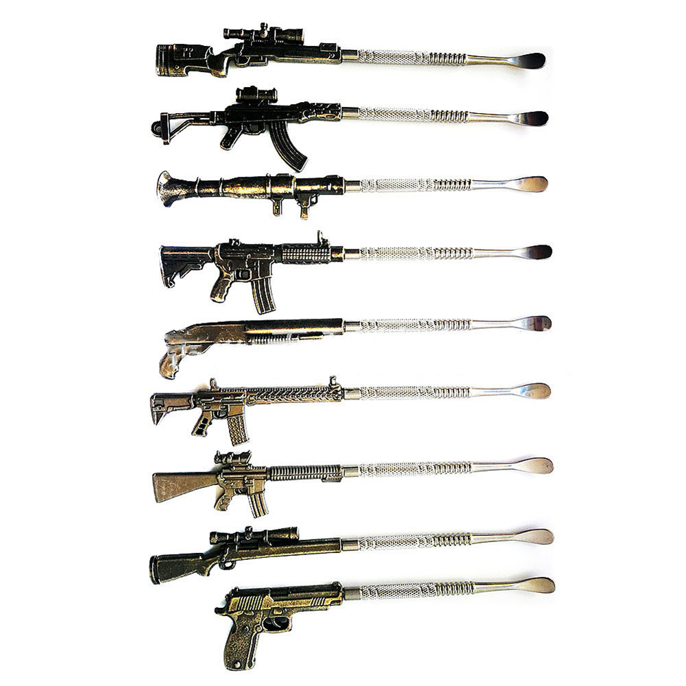 

creative dabber tool gun nickel color wax pen dab nail for container vapor pen kit