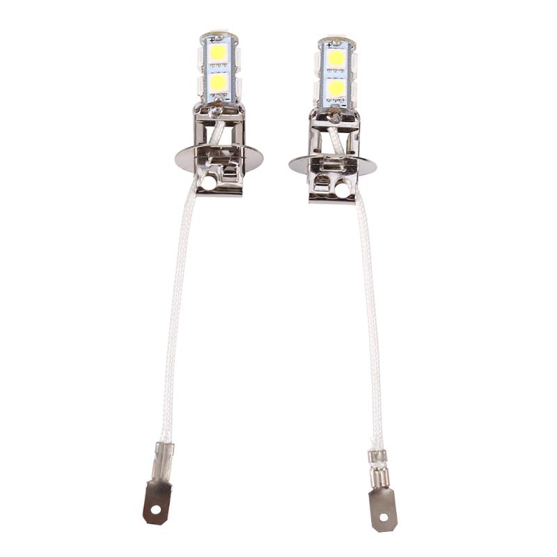 

Car Headlights 2x H3 White 9 SMD LED Xenon DC12V Auto Fog Light Lamp Bulbs 6500K