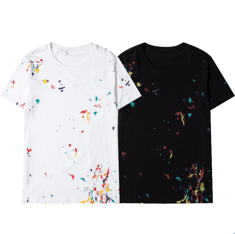 

Fashion Mens T Shirt Polos New Arrival Men Women High Quality Letter Print Casual Short Sleeve Famous Mens Stylist Tees 2 Colors S-2XL, 0000
