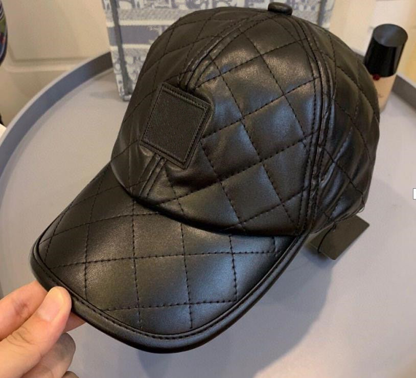 

21SS Designer Baseball Caps for Women and Men Fashion Autumn Winter Leather Plaid C logo embroidery golf Cap Unisex Sun hat Hip Hop Sport bo, Blue;gray