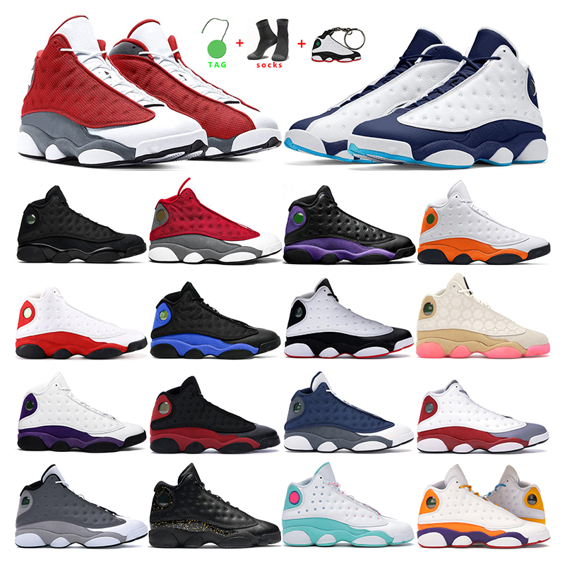 

mens basketball shoes 13s Dark Powder Blue Court Purple Red Flint Hyper Royal black cat women fashion trainer sport sneaker