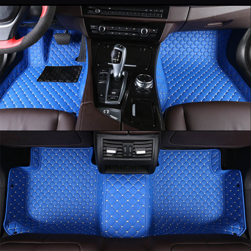 

Carpet Custom Car Floor Mat 3 5 8 All Car Models Accessories Foot for, Complete blue