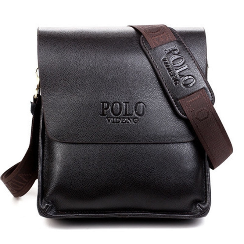 

Men's Bag Messenger backpack single shoulder men's Korean leisure waterproof business small bag flip, Brown