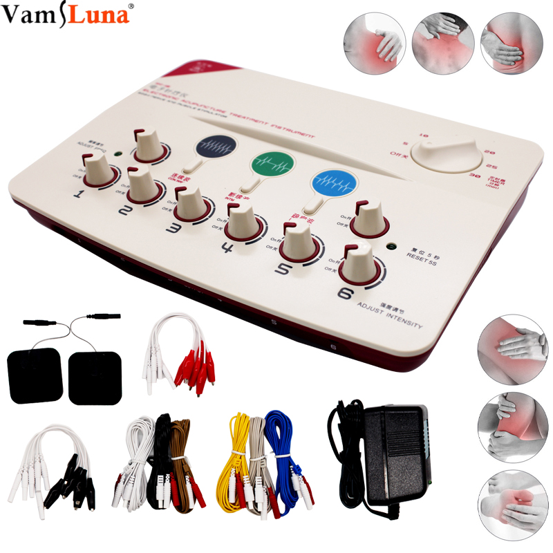 

EMS Electroacupuncture Muscle Stimulator With 6 Channels Output Massage Device For Relaxing Muscles And Physiotherapy