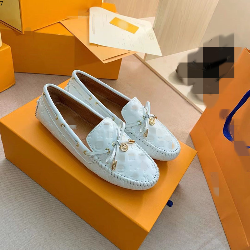 

Handmade Women Gloria Loafers Classic Studs Bottom Bow Tie Coated Canvas Flower Print Reverse Fashion Shoes mkj0001