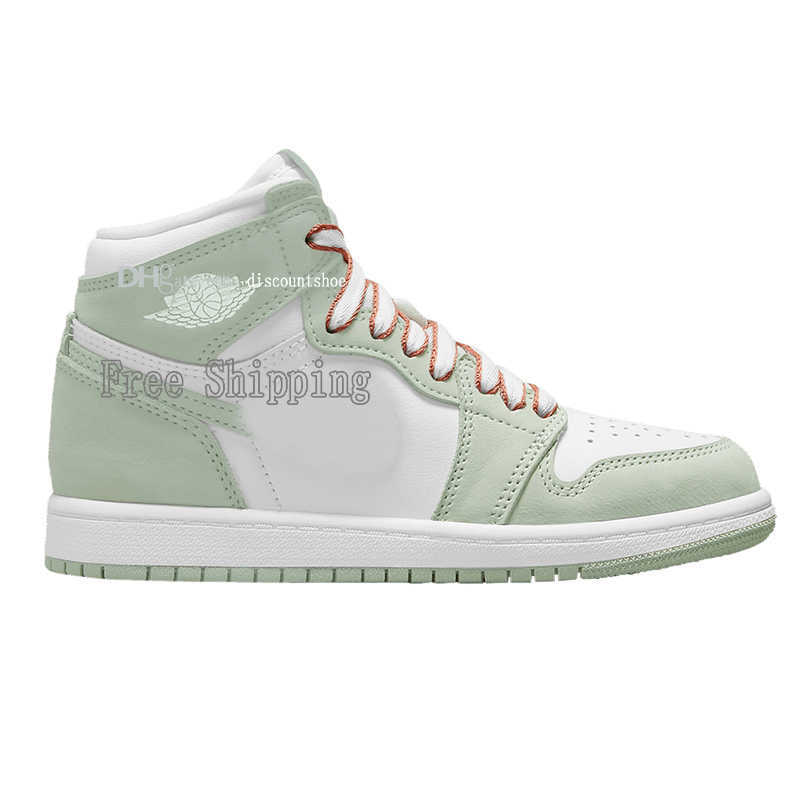 

1 High OG PS Seafoam Basketball Shoes Jumpman 1s Mid Women Men Sea green Sneakers shoe Sports CU0449 002, 555088 118