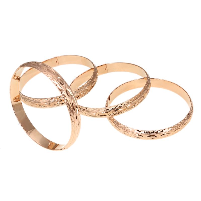 

Bangle Ethiopian Bridal Jewelry Set Africa Rose Gold Plated Can Open Bangles For Women Girls African Ethiopia Bracelet Charm Jewels