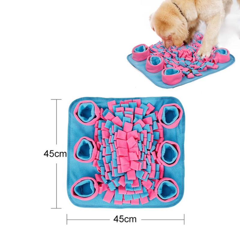 

Cute Dog Snuffle Feeding Mat Washable Pet Training Sniffing Soft Fleece Pad For Cats Stress Interactive Toys Anti Slip Kennels & Pens