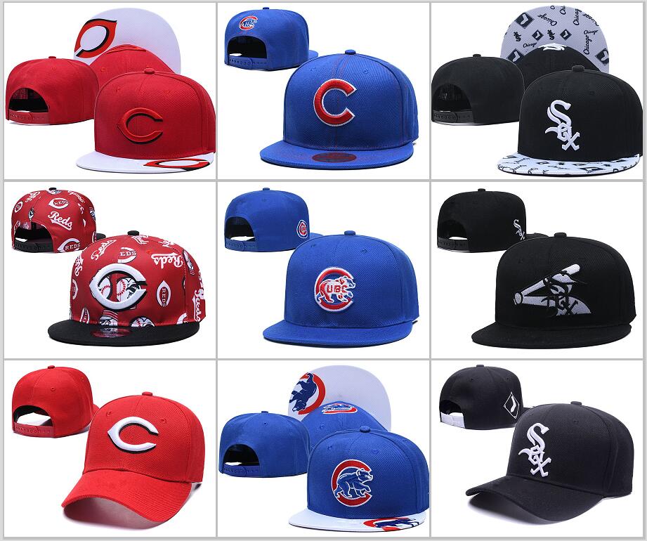 

Men's Fan's Cincinnati  Adjustable Hat Fashion Brand Hip Hop Flat Brim All Team Baseball Letter C Snapback Caps Men Women, Blue;gray