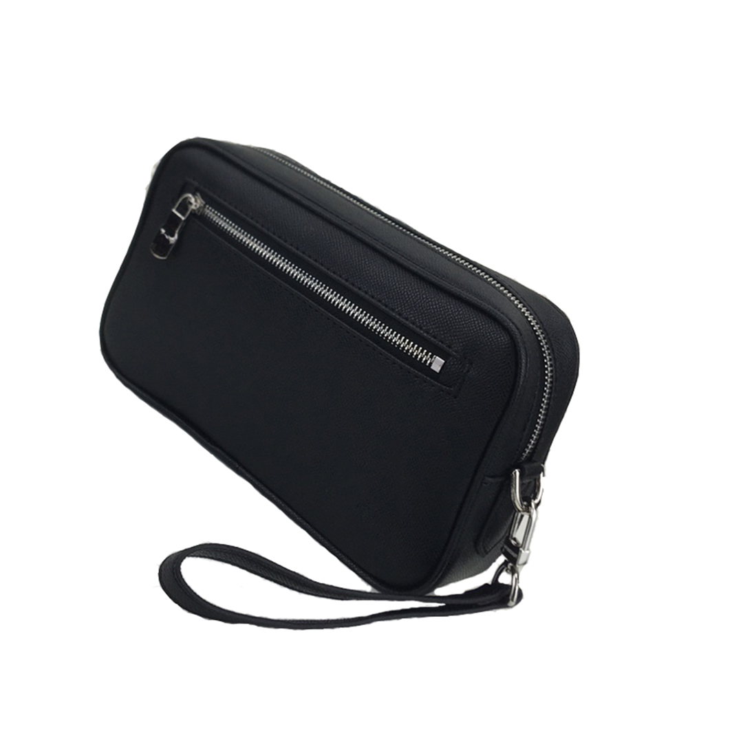 

Large size Wrist bag Kasai Tassel pendant passport wallet card holders Genuine Leather Credit Card Case Coin Purse Pouch mobile phone pocket, Black letters flower