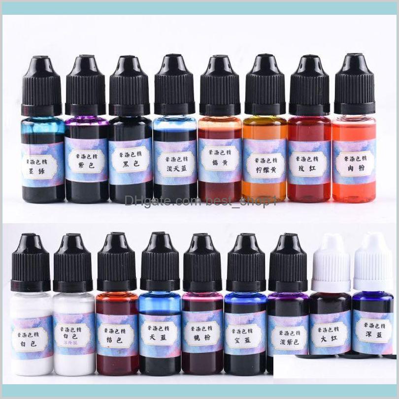 

Home Garden Arts Gifts Craft Tools 17 Color Epoxy Pigment Kit Liquid Uv Coloring Colorant Dye Ink Diffusion Resin For Diy Jewelry Maki Crkfu