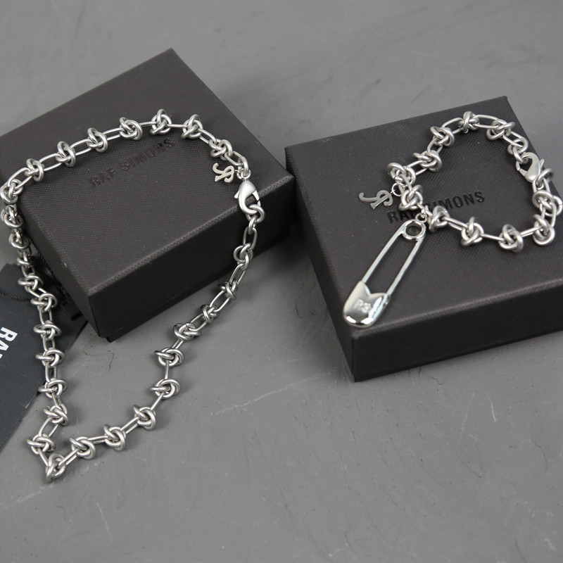

21ss fashion jewelry Raf Simons high quality men's and women's necklace personalized Bracelet holiday gift