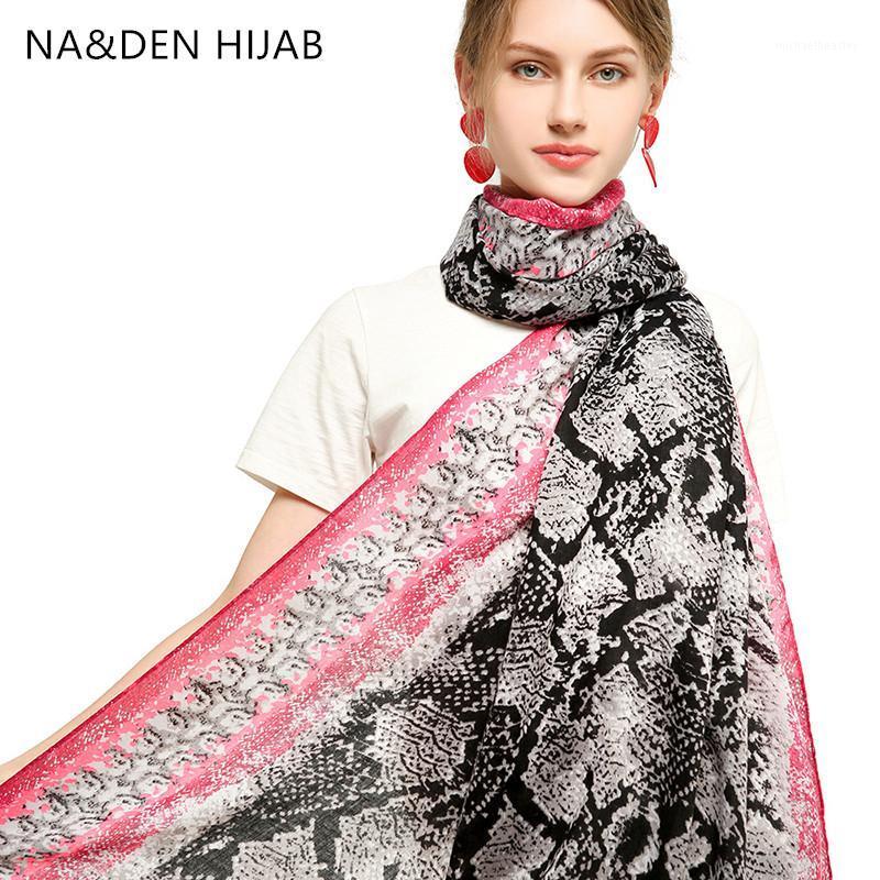 

Scarves Big Soft Scarf Snake Prints Shalws Hi-Q Lady Wraps Islamic Bandana Muslim Hijab Long Muffler 10 Pcs/lot