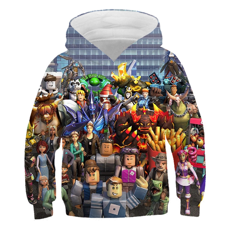

Roblox pattern men 3D printed hoodie visual impact party top punk goth round neck high quality sweater hoodie, Picture3