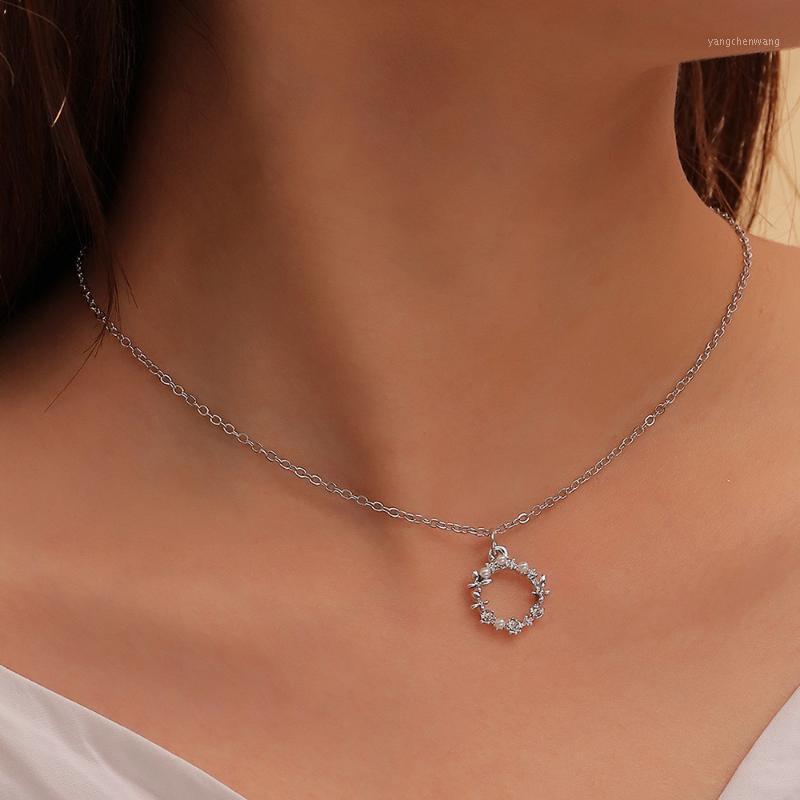 

Chains Naizhu Simple Super Fairy Exquisite Butterfly Clavicle Chain Fashion Temperament Star Moon Love Diamond Necklace