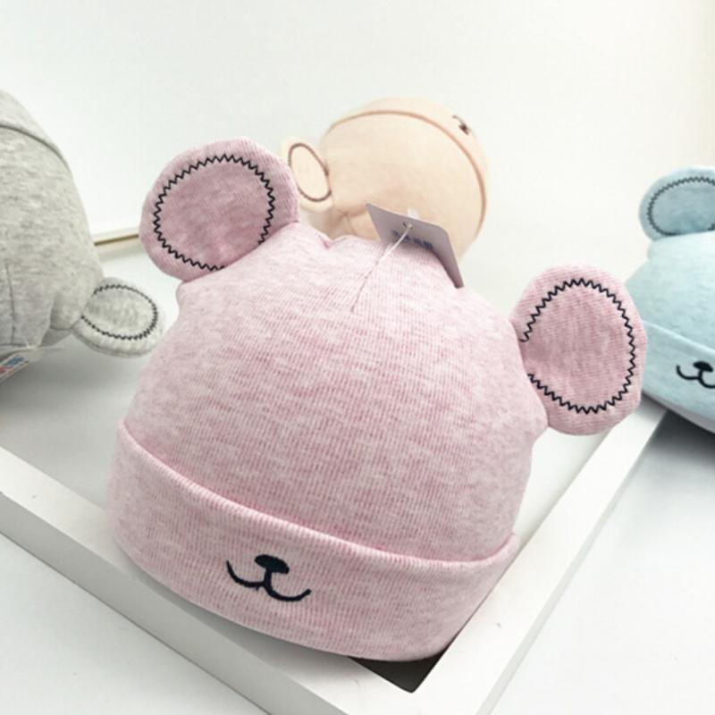 

Caps & Hats Baby Cute Ear Warm Hat Winter Beanie Ears Plush Cap Born Toddler Girls Boy Solid Windproof, Pink