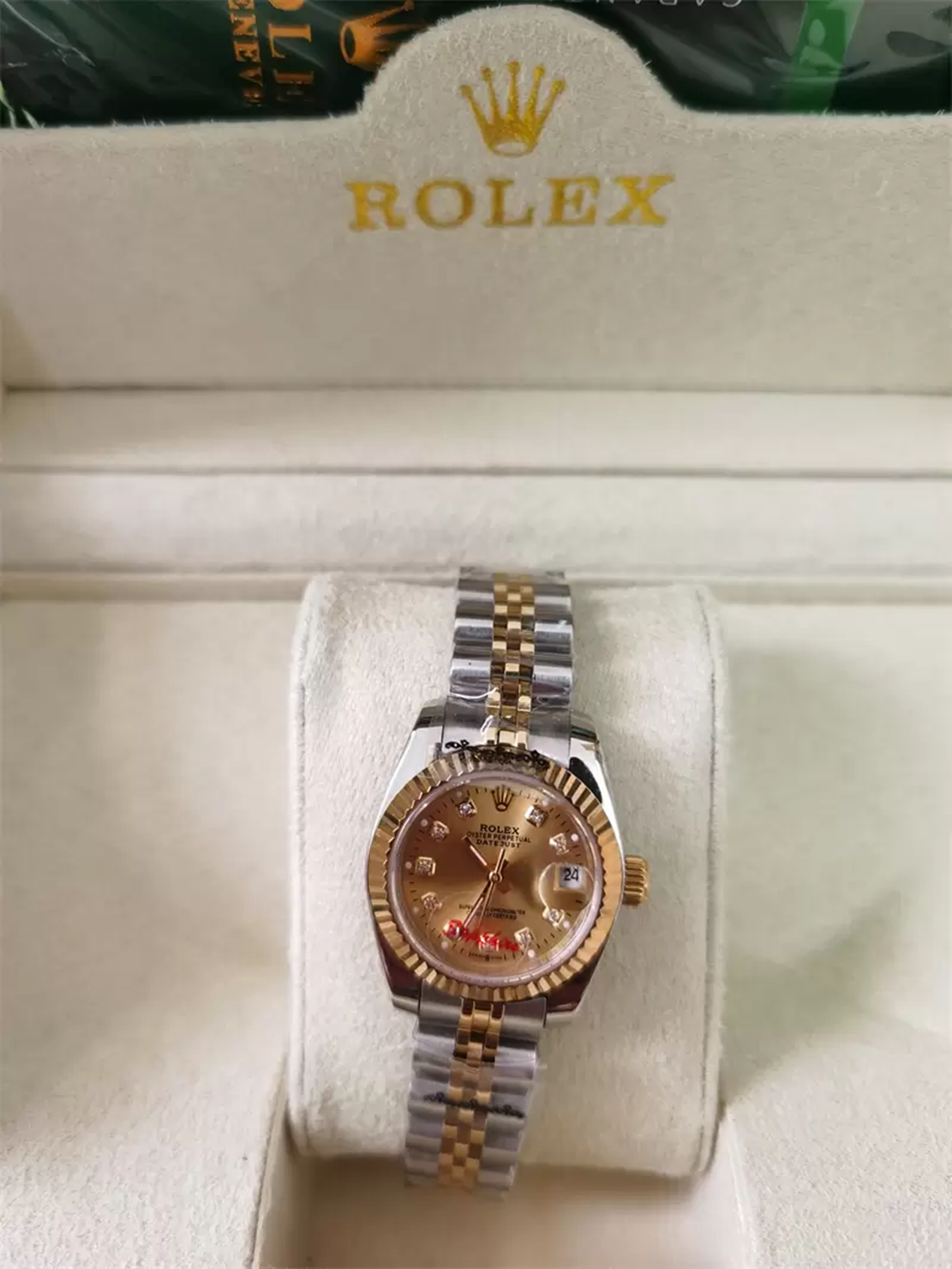 

With original box 26mm 31mm 36mm 41mm Woman Mans watch Datejust 116233 Date President 18K gold Diamond Dial Asia 2813 Movement Mechanical Automatic Man's Watches 2850, Style 1 original box + watch 41mm