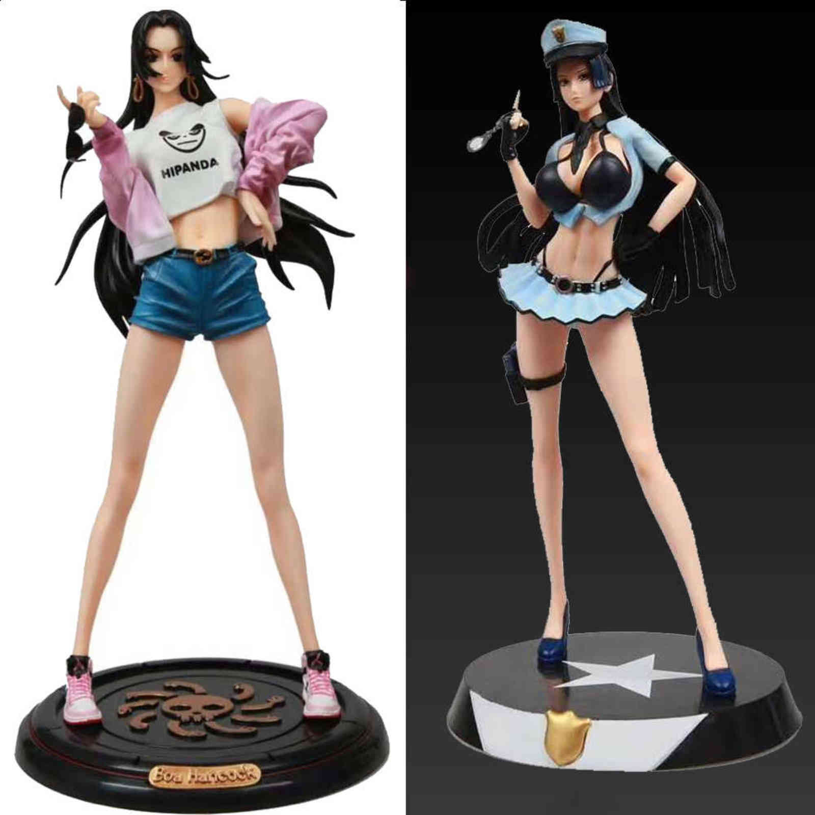 

32cm Japan Anime One Piece Boa Hancock Police GK PVC Action Figure Toy Sexy Girl Figures Adult Collection Model Doll Gifts H1105, No retail box
