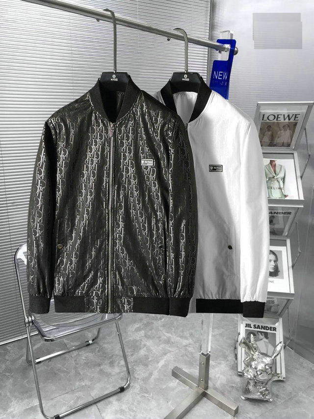 

2022High Quality Jacket Great Designer O-neck Collar Classic Dots Male Outerwear Coat Big Size Clothes 4XL 5XL, White
