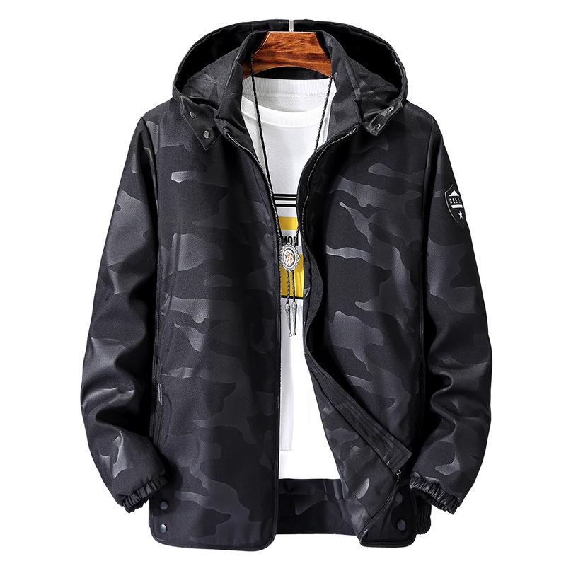 

Men's Jackets Outdoor Jacket Black Large Size 9XL 10XL Mens Coats Hooded Removed Autumn Camo Blue Hoodies Outerwear Casual Loose Thin, 01