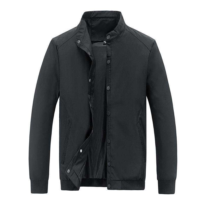 

Autumn large baseball men's casual coat jacket, Black