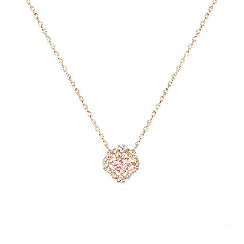 

Pendant Necklaces Necklace Beating Heart Flower Rose Gold Color Choker Women Gift