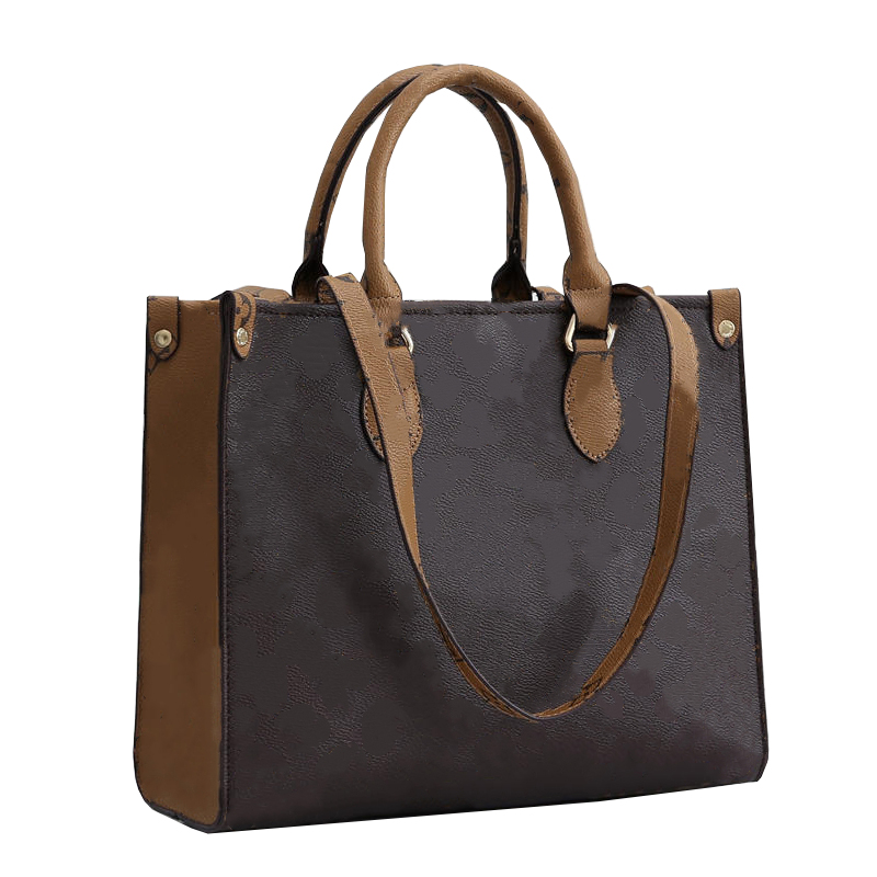 

Crossbody bags Genuine Leather ONTHEGO PVC Womens Designers Handbags Luxury Purses Clutch Women Tote Ladies Shoulder Bag, Brown