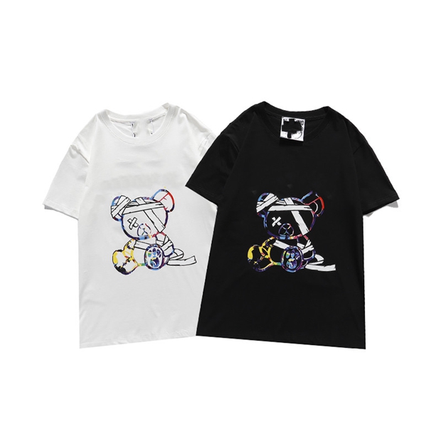 

2021 High Quality Fashion Summer T Shirts For Mens Women Tops Letter printing Mens Womens Clothing Short Sleeved Tshirt Tees TD01, White;black