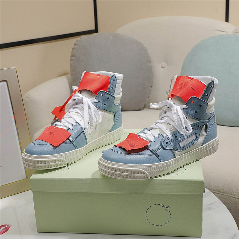 

Designer Luxury Off Casual Shoes 17Aw Industrial Belt Hi Top 41 Leather White Off Court 3.0 Hi Top Sneaker Blue Sneaker sneakers With Original Box, Don't pay it
